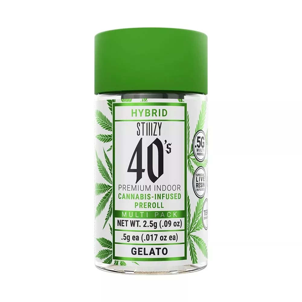 INFUSED 40'S PREROLL 5PK [2.5G] GELATO