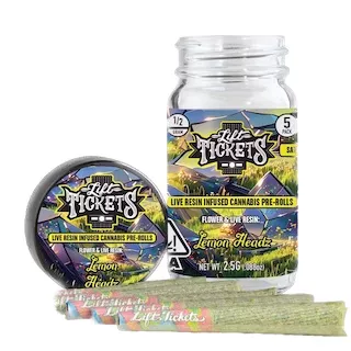 INFUSED PREROLL 5PK [2.5G] LEMON HEADZ