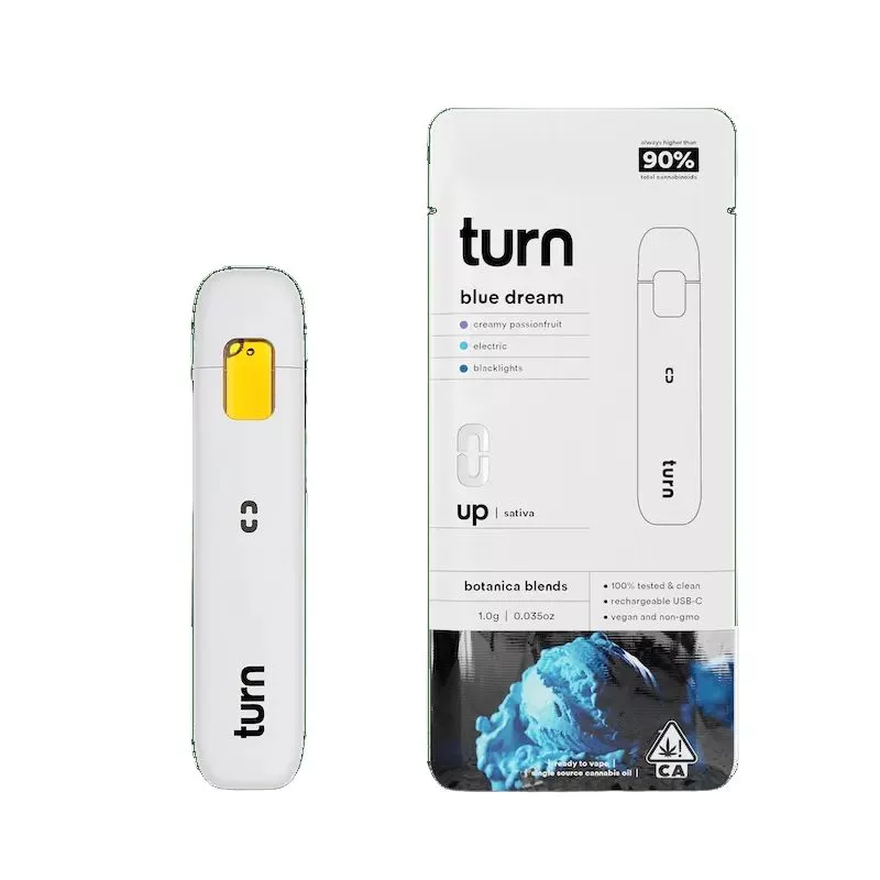 TURN UP BOTANICAL BLENDS READY TO USE VAPORIZER [1G] BLUE DREAM product image