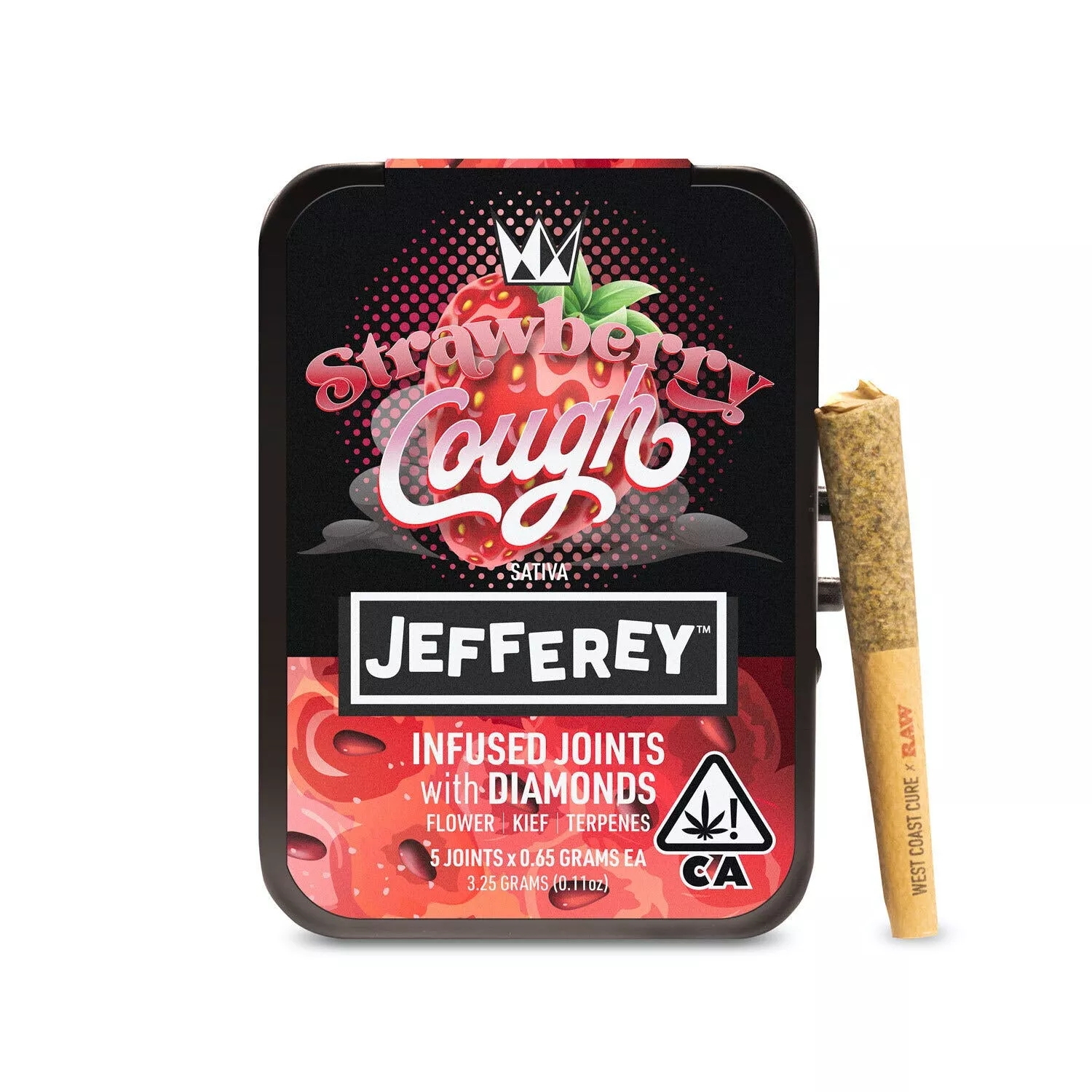 JEFFEREY INFUSED PREROLL 5PK [3.25G] STRAWBERRY COUGH
