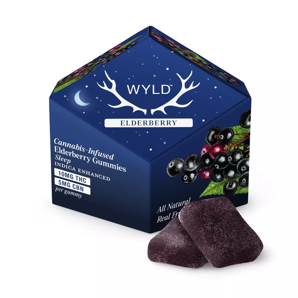 ELDERBERRRY 2:1 CBN/THC GUMMIES 100MG product image