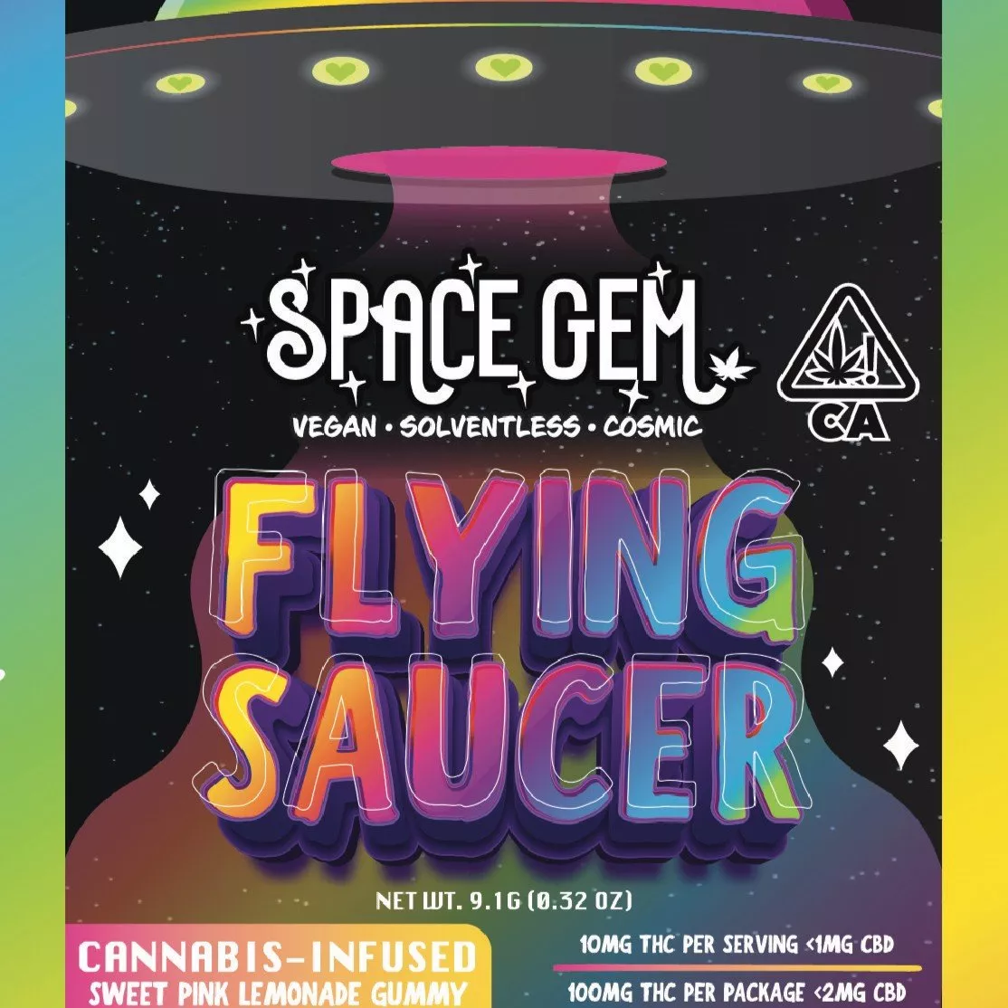 SWEET PINK LEMONADE FLYING SAUCER 100MG - 100 MG