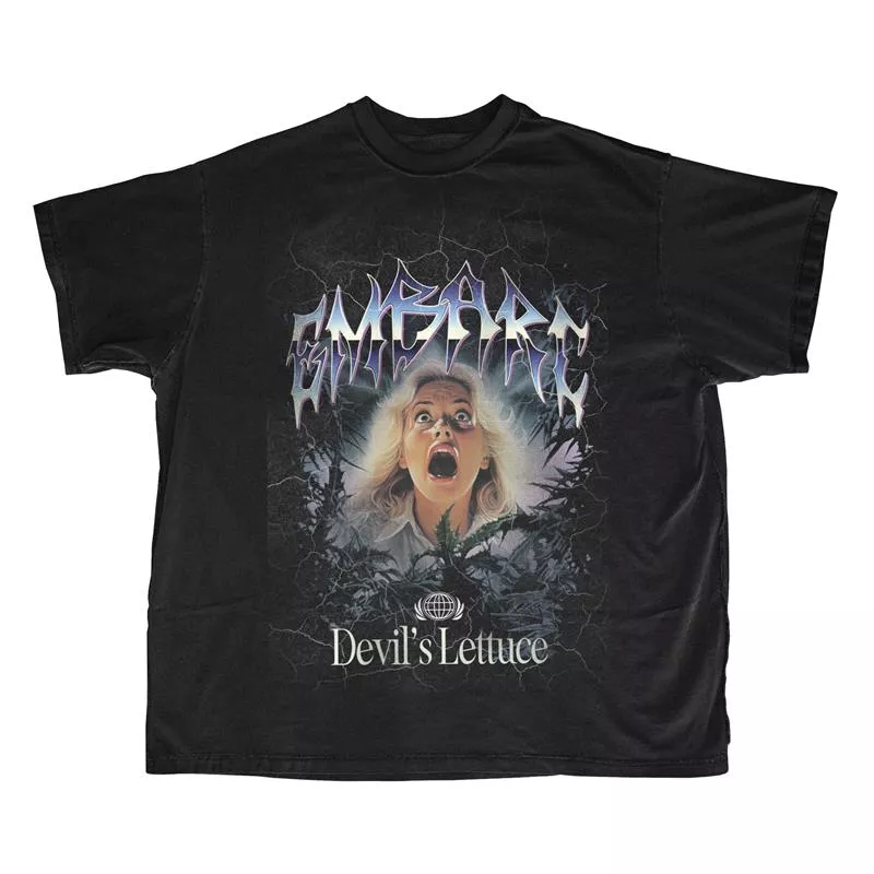 DEVIL'S LETTUCE SCREAMING KAREN SHORT SLEEVE TEE [4XL] BLACK