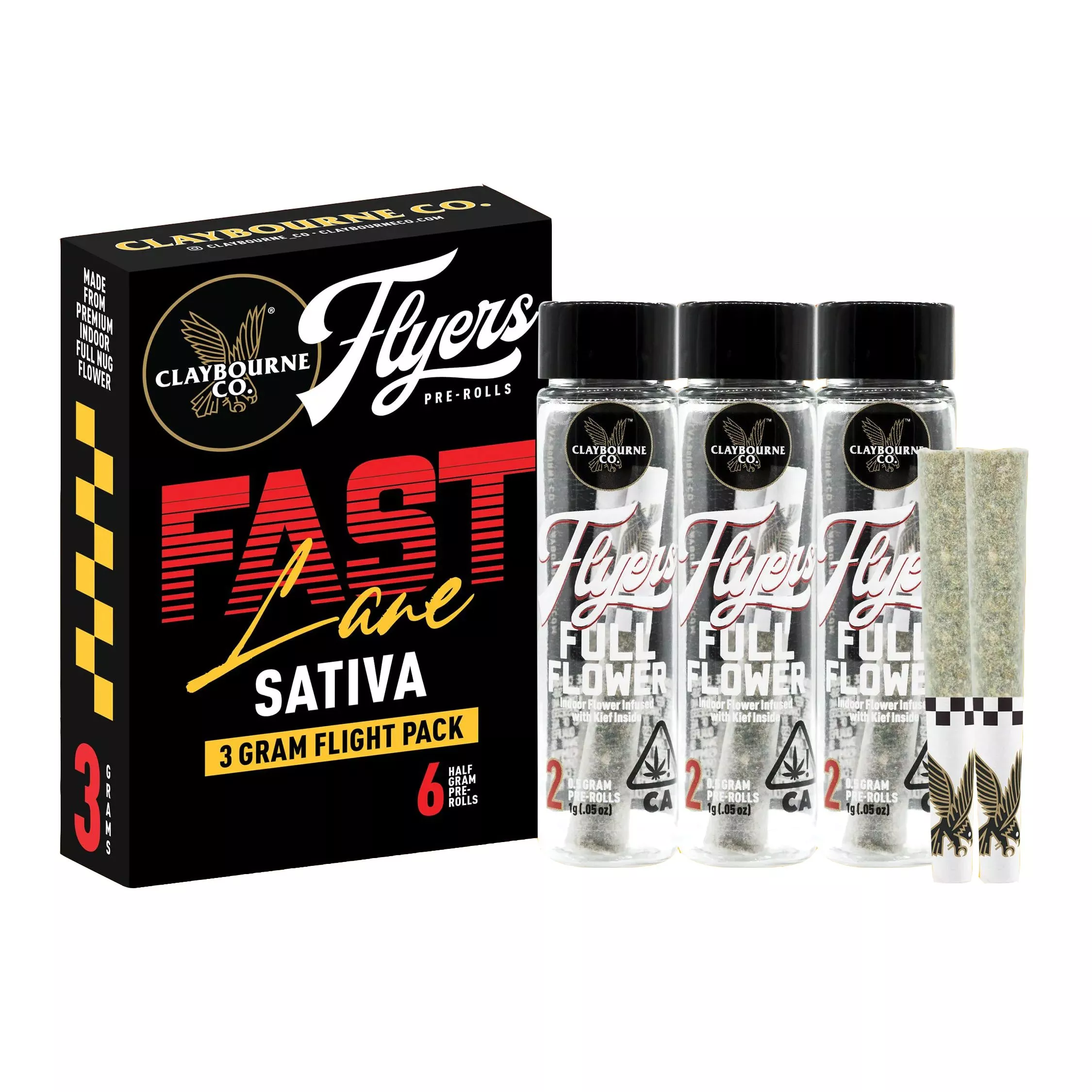 PREROLL VARIETY 6PK FAST LANE [3G] DP + SC + PE