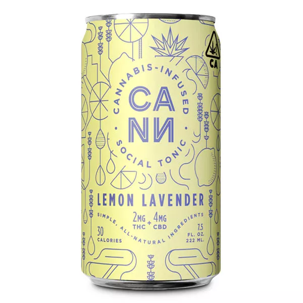 SOCIAL TONIC 8FLOZ 6PK [12MG] 2:4 THC:CBD LEMON LAVENDER product image