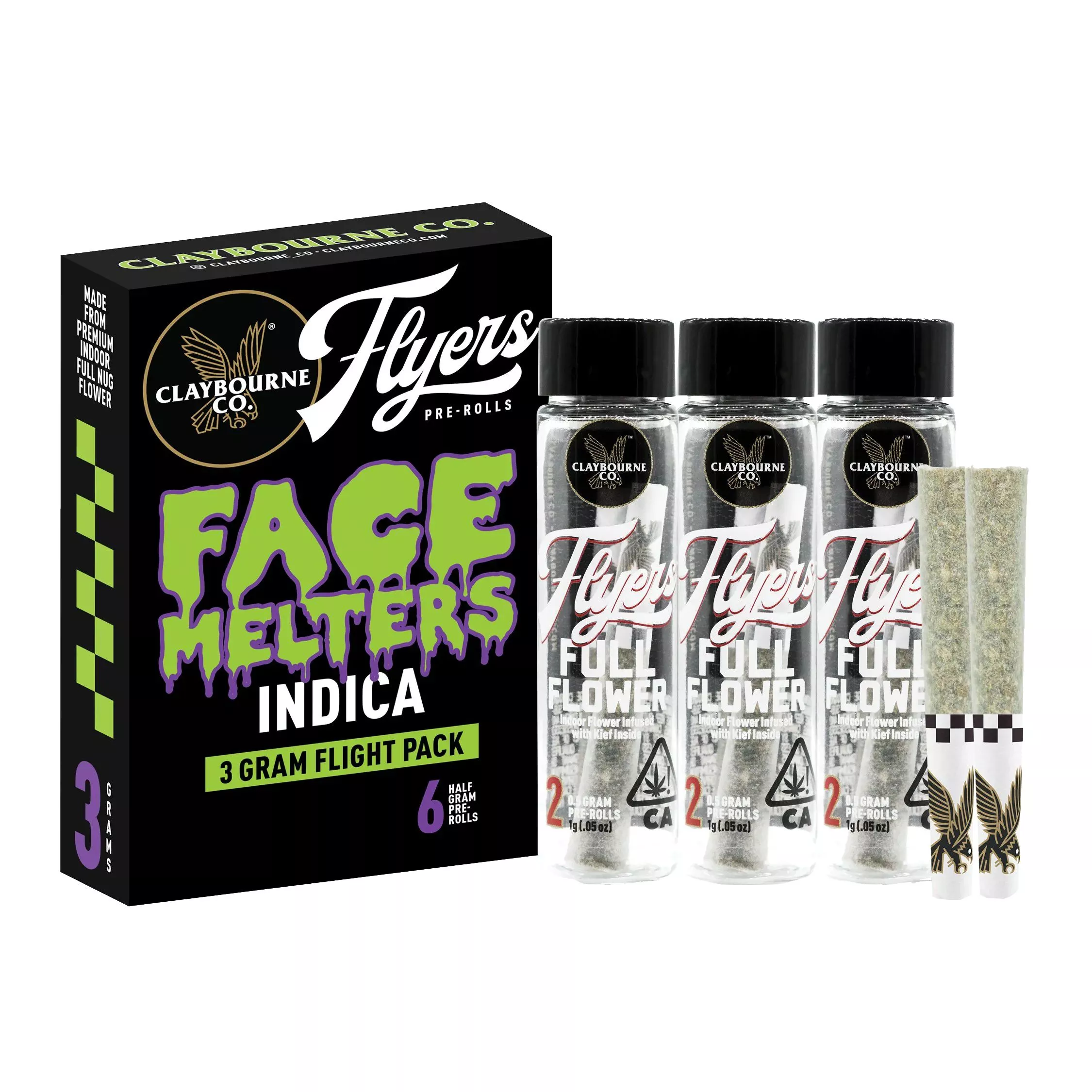 FLYERS PREROLL VARIETY PACK FACE MELTERS [3G] GMO + HB + KLOG