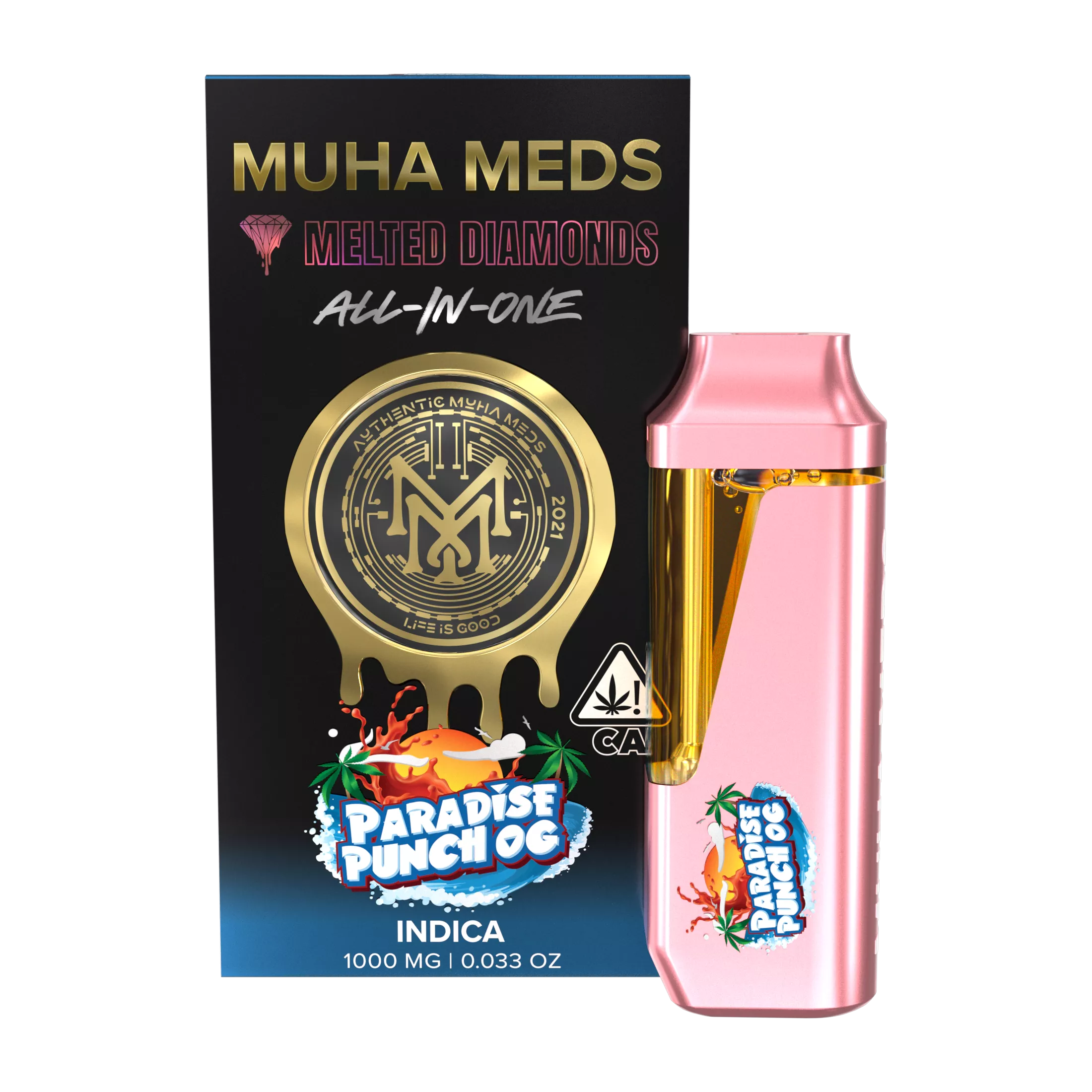 PARADISE PUNCH OG MELTED DIAMONDS AIO 1000MG - 1000 MG