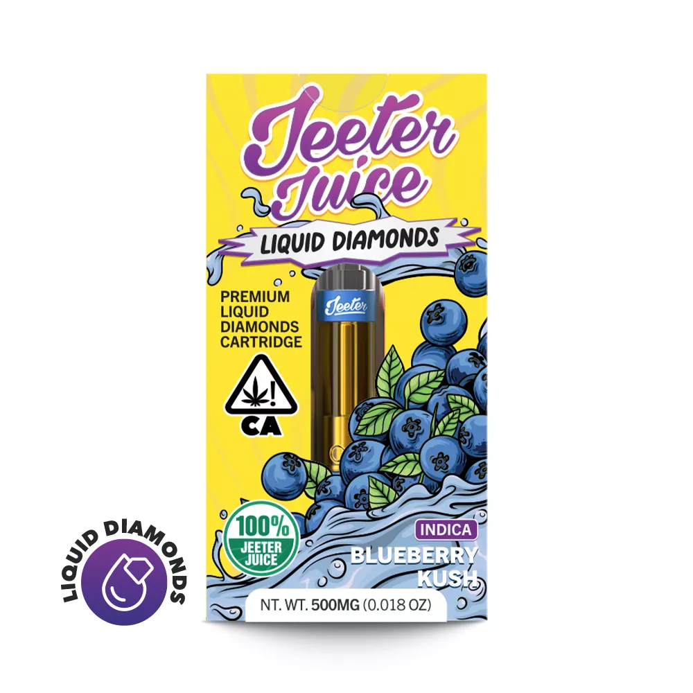 BLUEBERRY KUSH LIQUID DIAMONDS CARTRIDGE 1000MG - 1000 MG