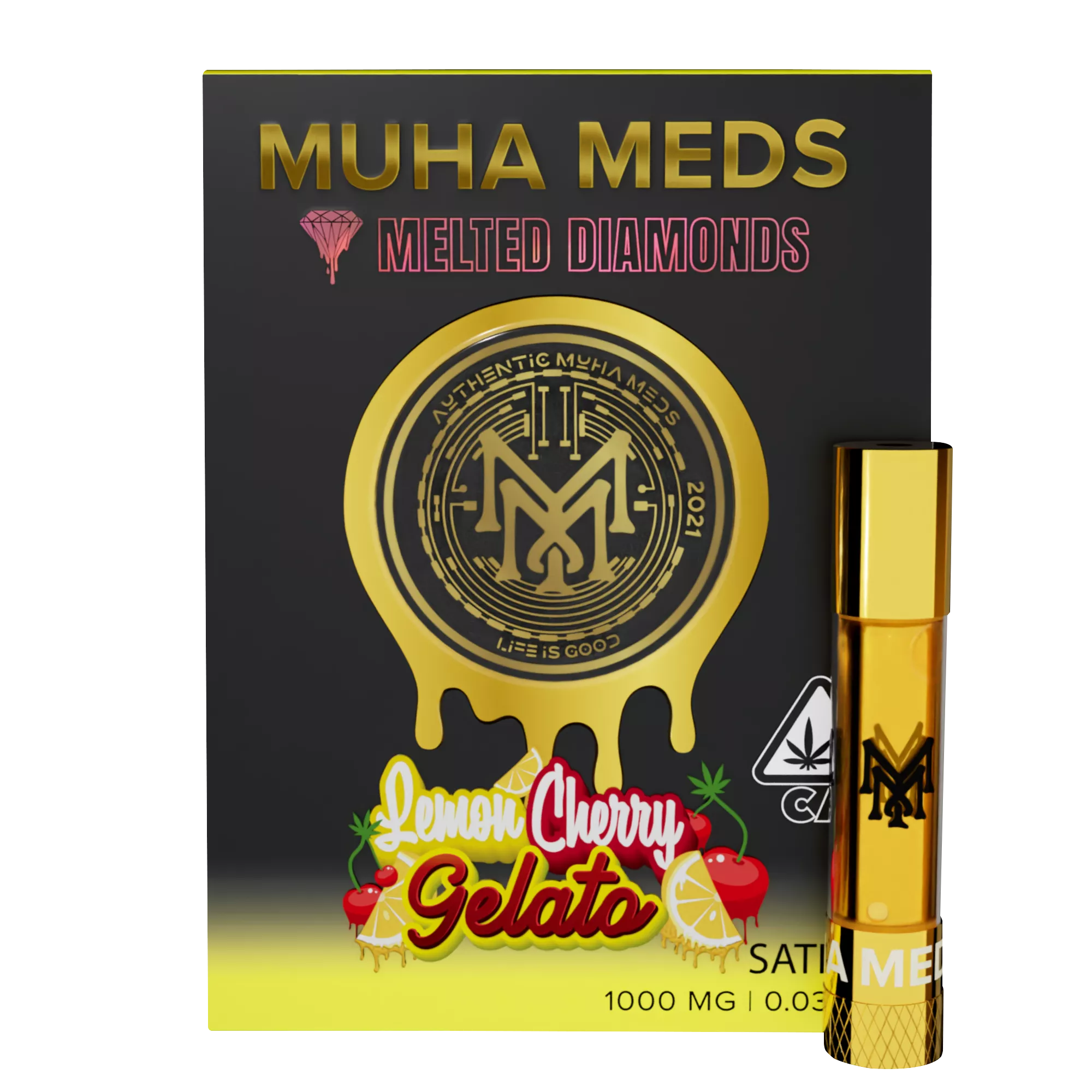 LEMON CHERRY GELATO MELTED DIAMONDS CARTRIDGE 1G