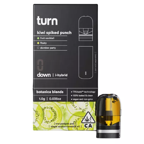 TURN DOWN BOTANICAL BLENDS POD [1G] KIWI SPIKED PUNCH