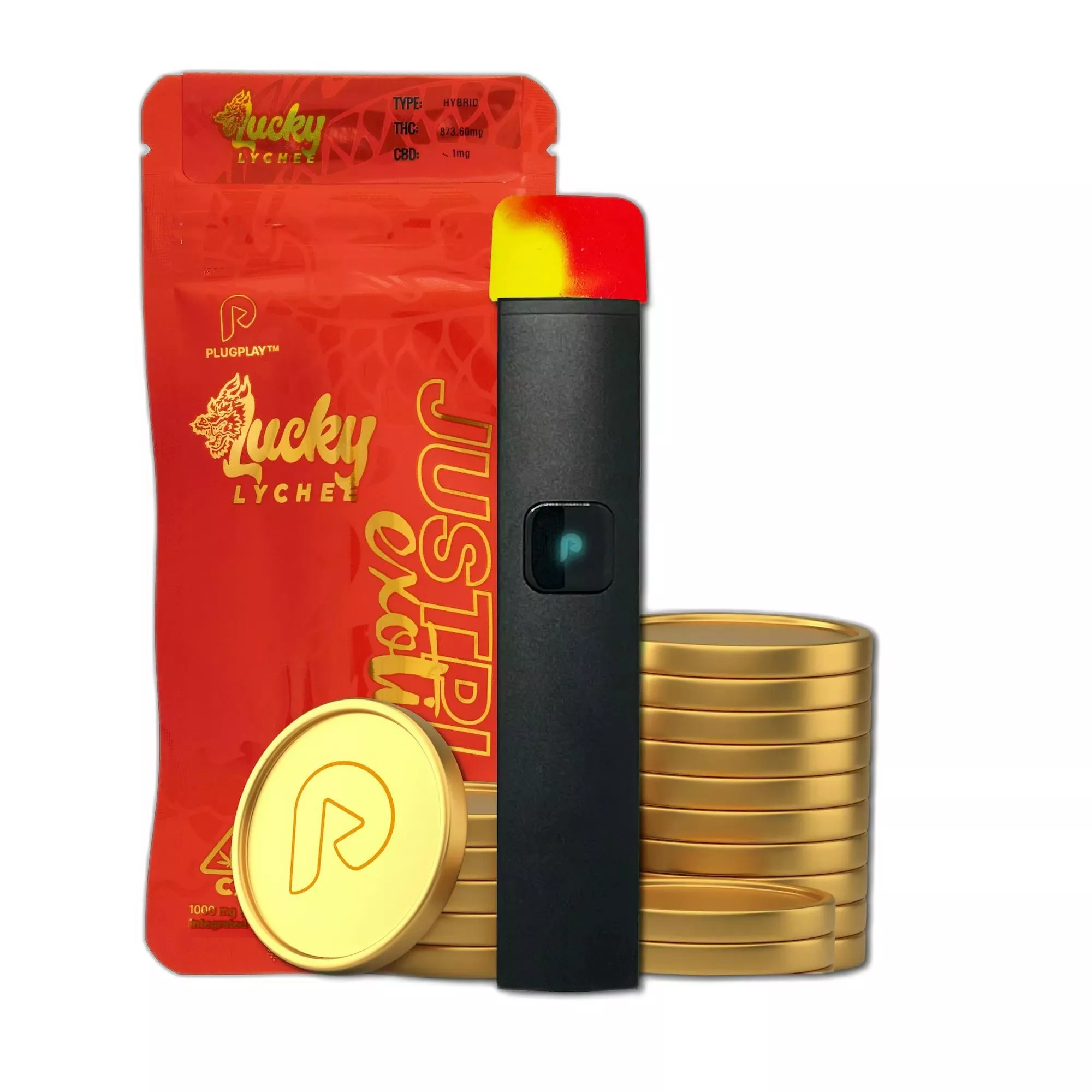 EXOTICS JUSTPLAY READY TO USE VAPORIZER [1G] LUCKY LYCHEE
