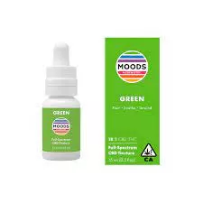MOODS FULL SPECTRUM TINCTURE 15ML [22MG] 1:18 THC:CBD GREEN UNWIND product image