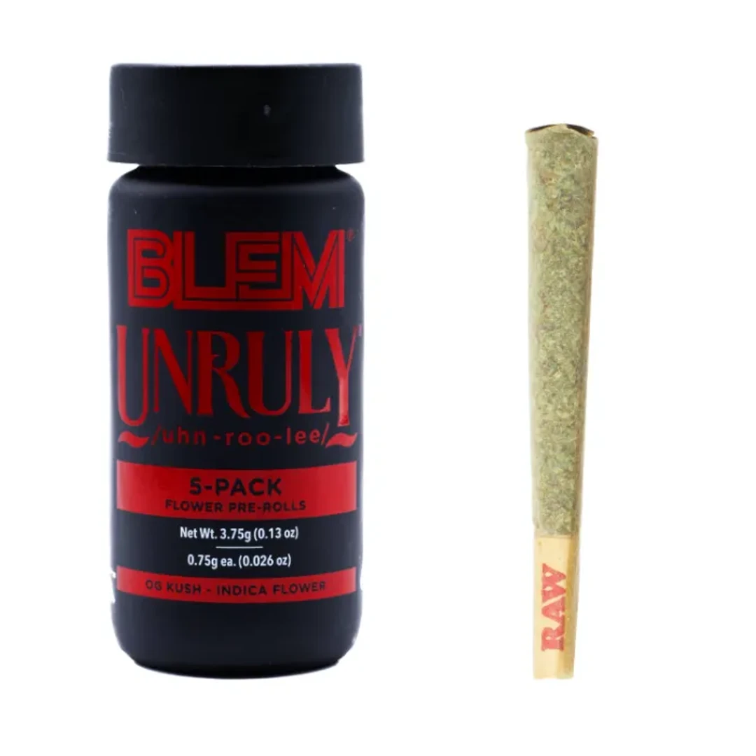 UNRULY OG 5PK PREROLLS 3.75G