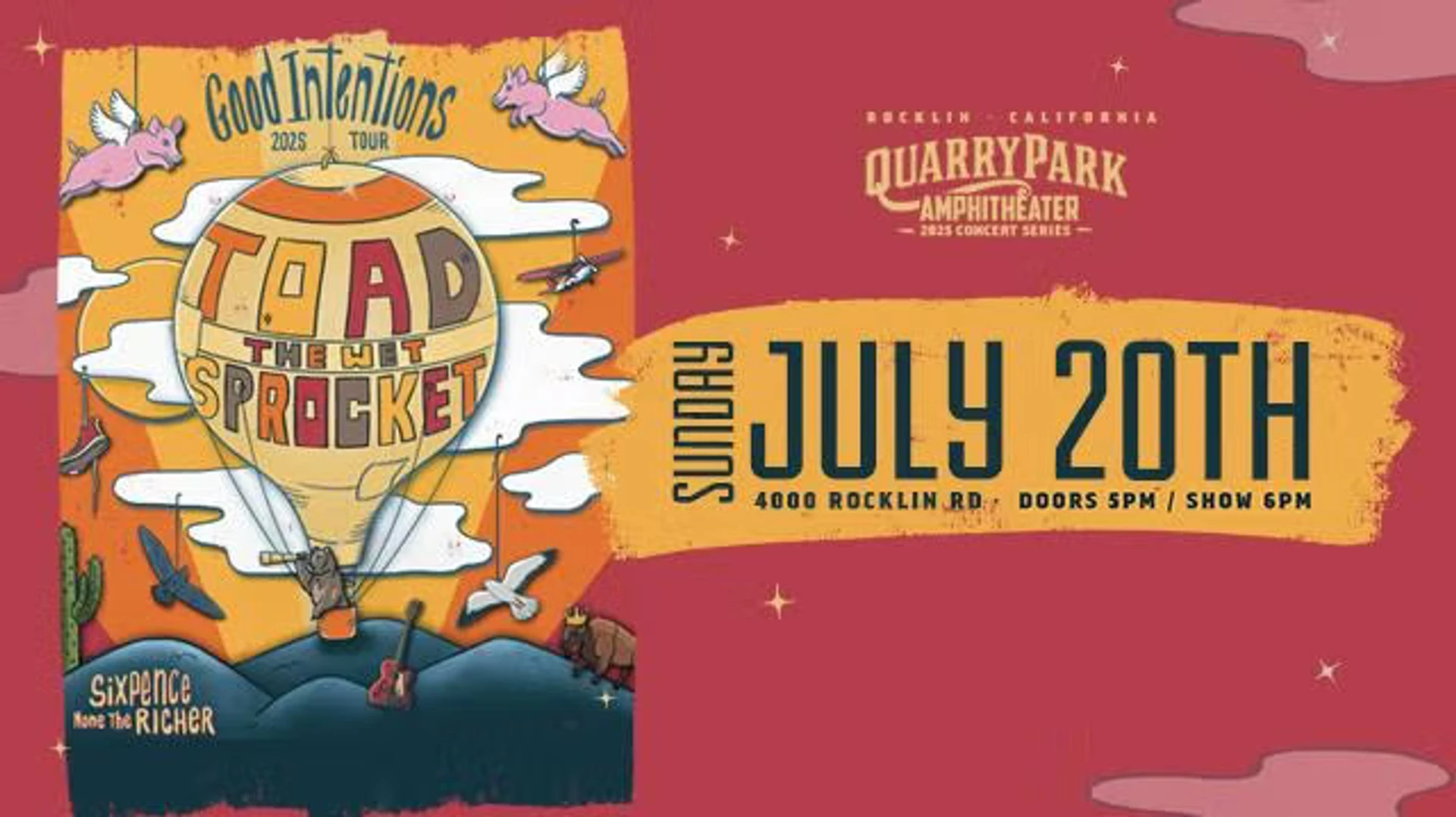 2 Tickets for Toad the Wet Sprocket and Sixpence None the Richer product image