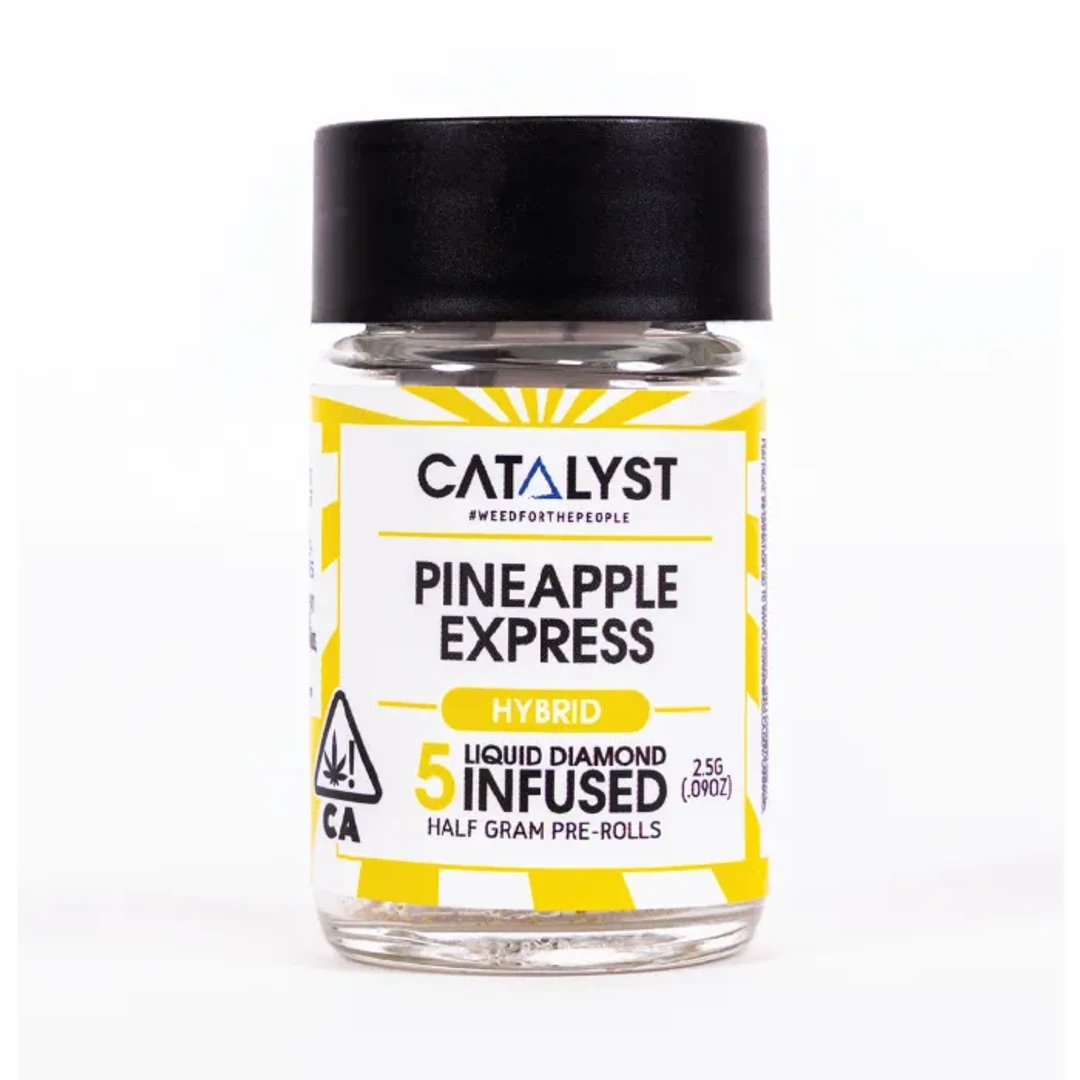 PINEAPPLE EXPRESS INFUSED PREROLL 5 PACK 2.5G