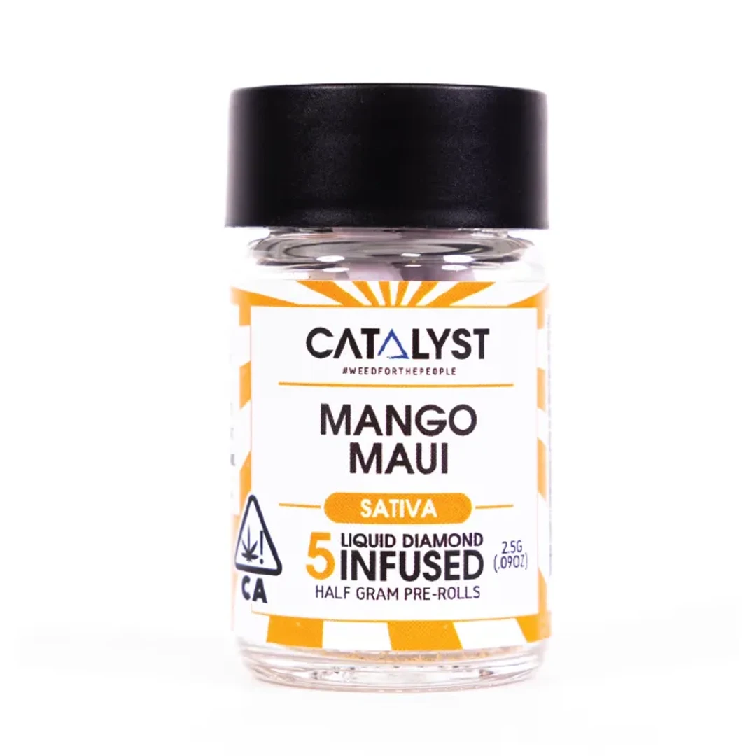 MANGO MAUI INFUSED PREROLLS 5 PK 2.5G