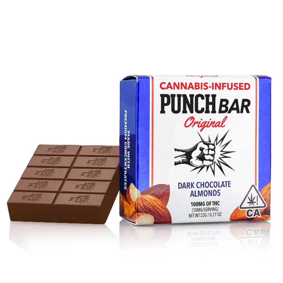 DARK CHOCOLATE ALMOND BAR 100MG - 100 mg