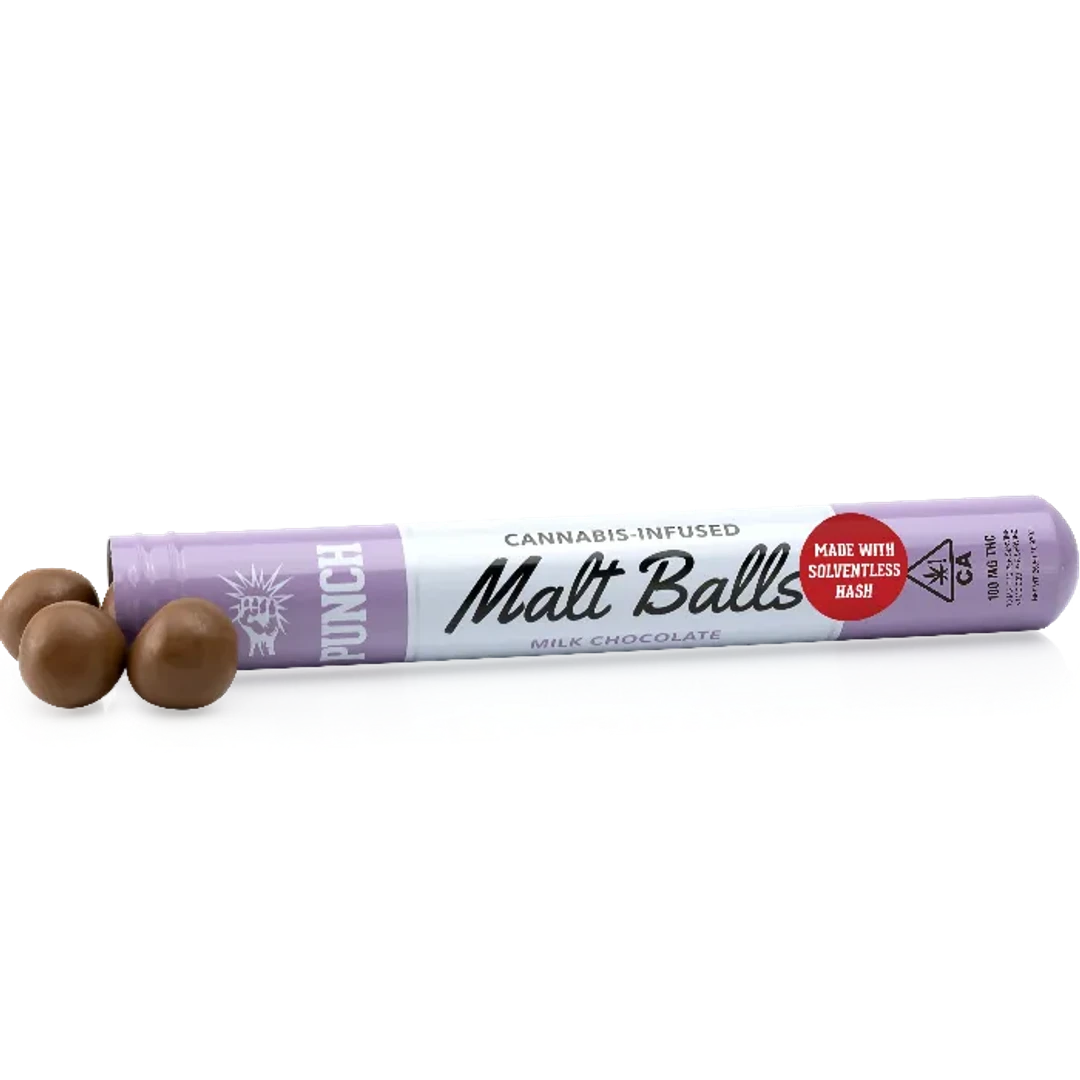 MILK CHOCOLATE SOLVENTLESS MALT BALLS 100MG - 100 mg