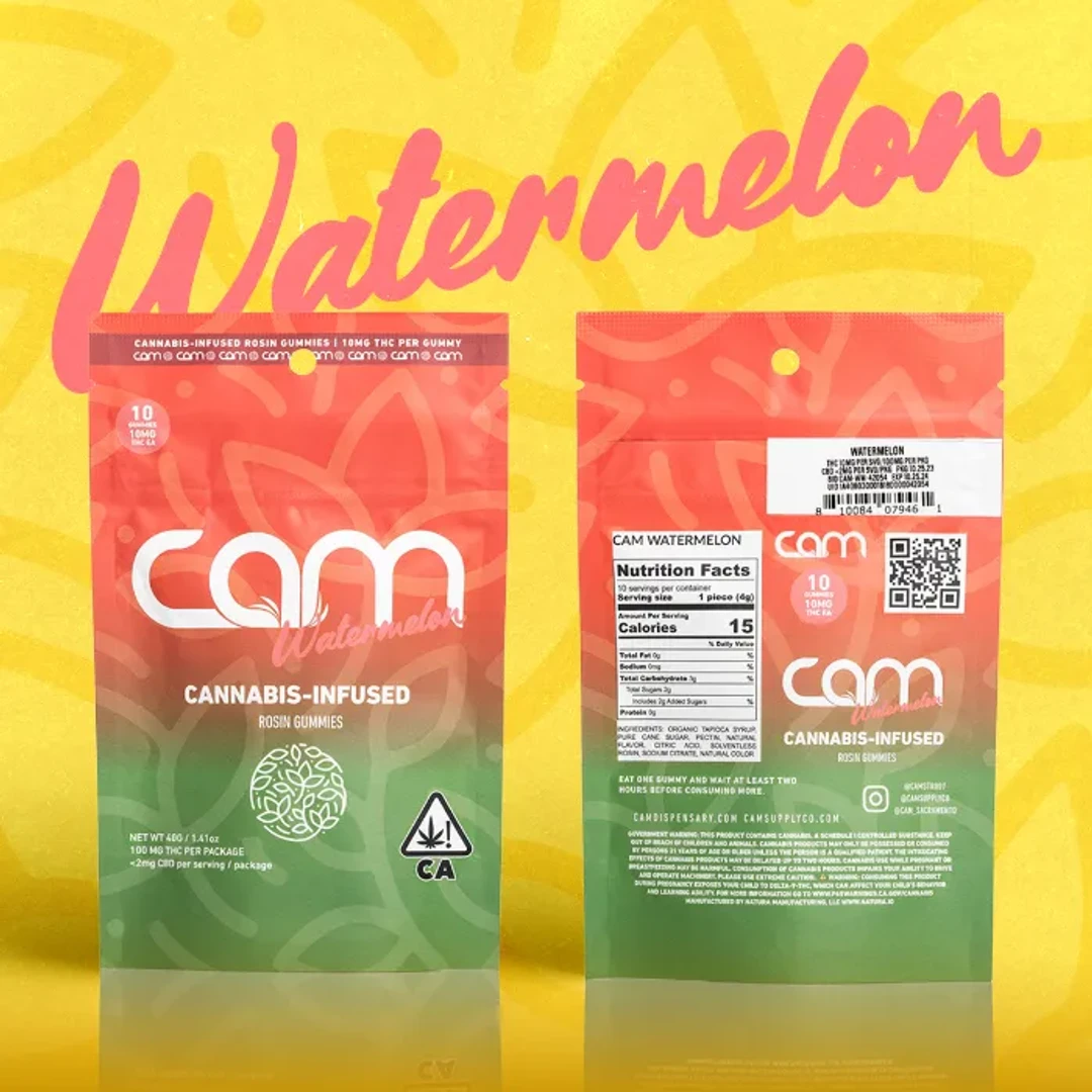 WATERMELON ROSIN GUMMY 10 PACK 100MG