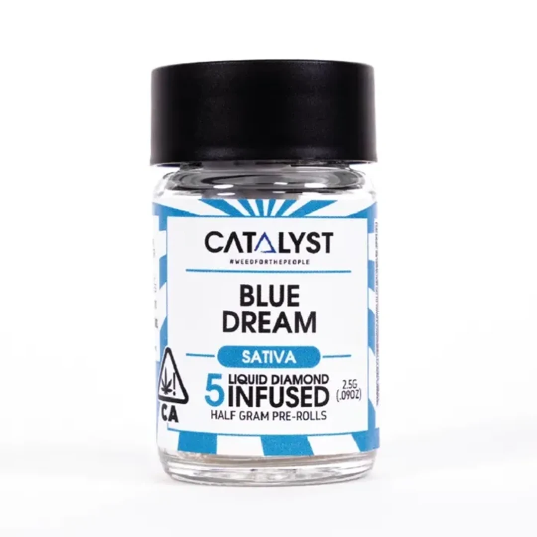 BLUE DREAM INFUSED PREROLL 5 PACK 2.5G