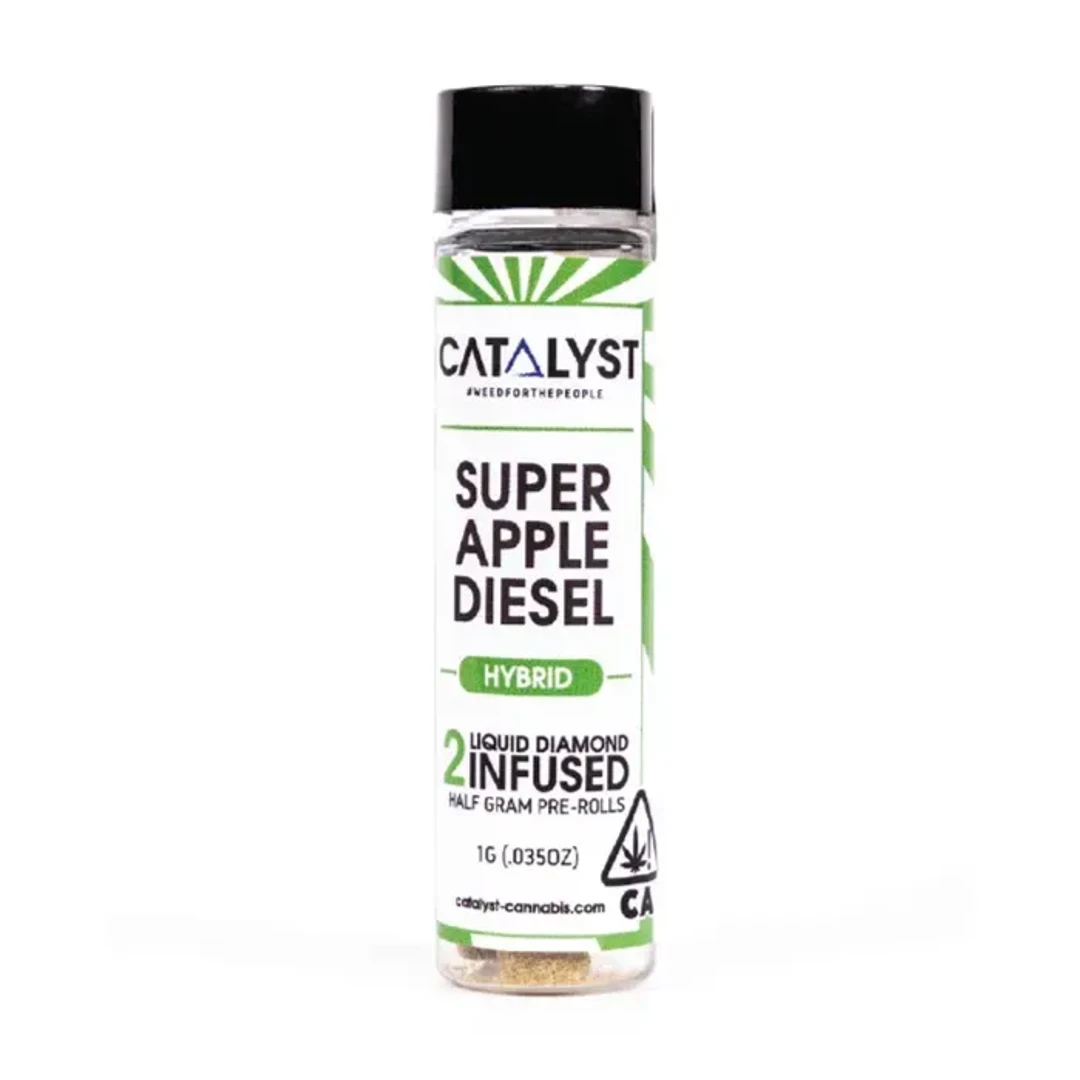 SUPER APPLE DIESEL INFUSED PREROLL 2PK 1G - 1 G - 2 PACK