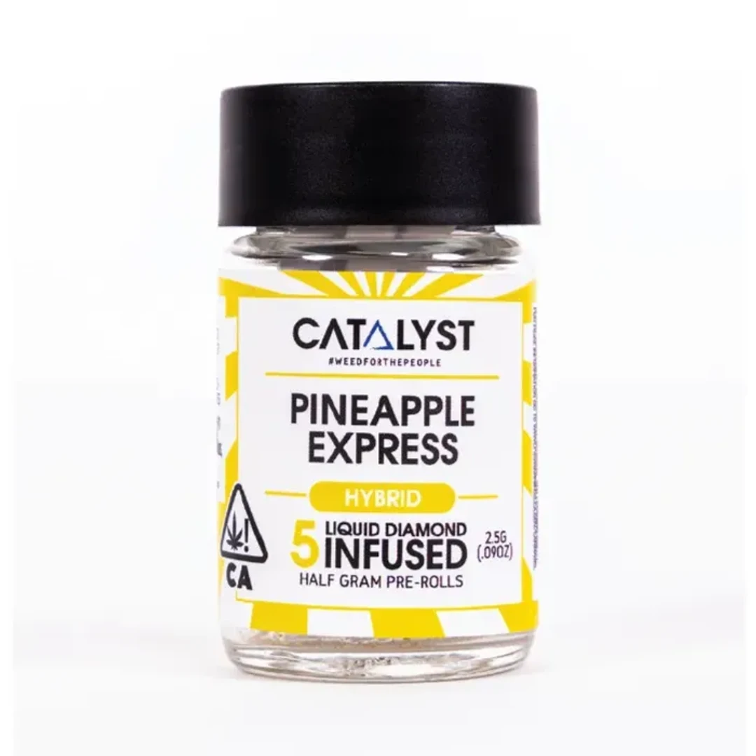 PINEAPPLE EXPRESS INFUSED PREROLL 5 PACK 2.5G