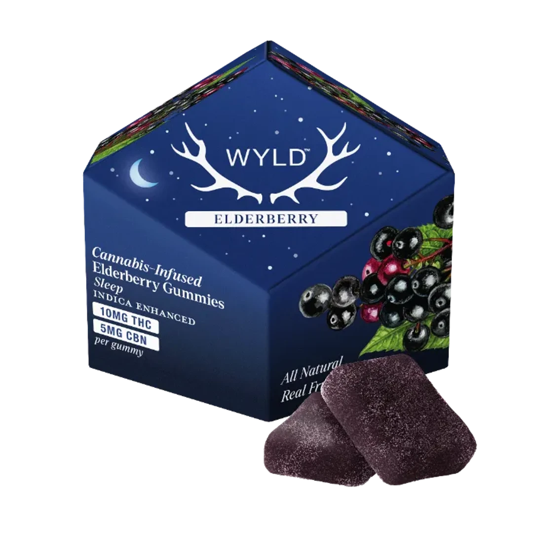 ELDERBERRRY 2:1 CBN/THC GUMMIES 100MG
