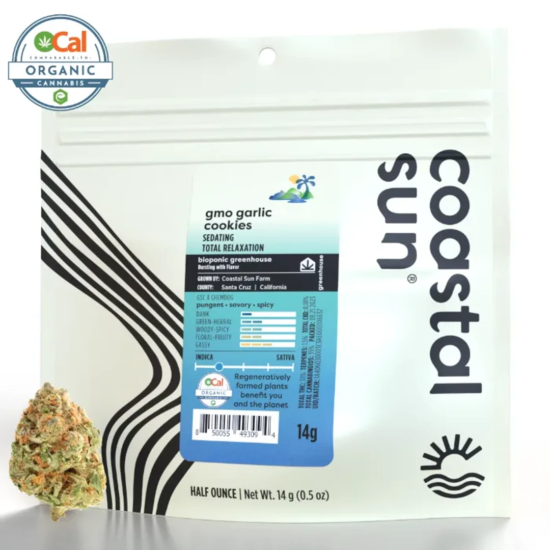 COASTAL SUN - GMO GARLIC COOKIES 14G