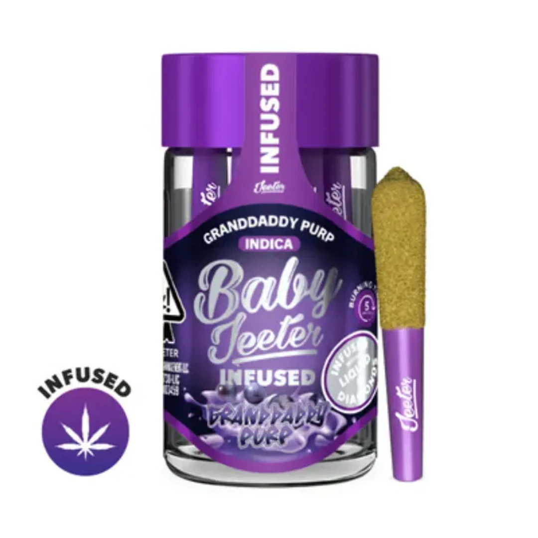 JEETER - GRANDADDY PURP INFUSED PREROLLS 5 PACK 2.5G