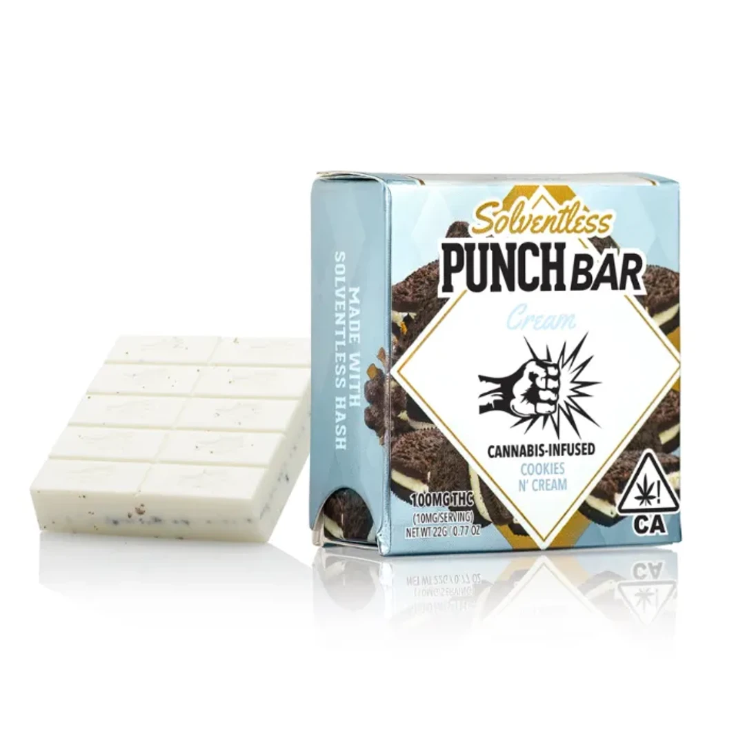 COOKIES & CREAM SOLVENTLESS CHOCOLATE BAR 100MG