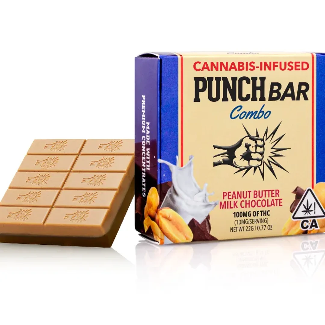 PUNCH EDIBLES - PEANUT BUTTER MILK CHOCOLATE BAR 100MG