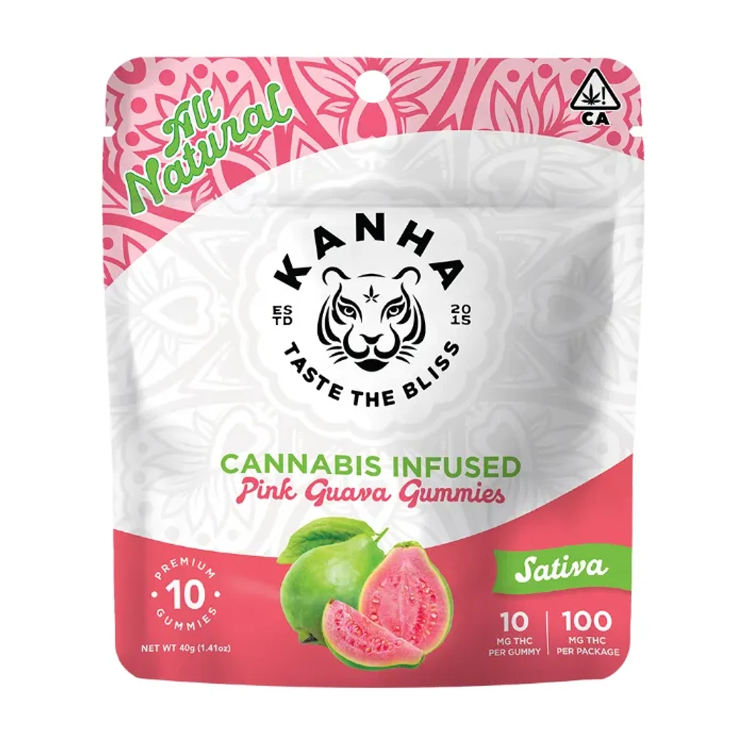 PINK GUAVA GUMMY 10 PACK 100MG