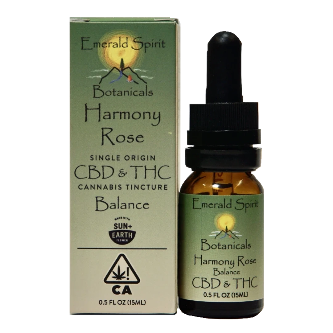 TINCTURE 15ML [150MG] 1:1 THC:CBD HARMONY ROSE - 15 ML product image
