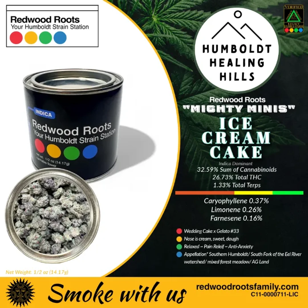 MIGHTY MINIS FLOWER SMALLS [14G] ICE CREAM CAKE BY HUMBOLDT HEALING HILLS - 14 G product image