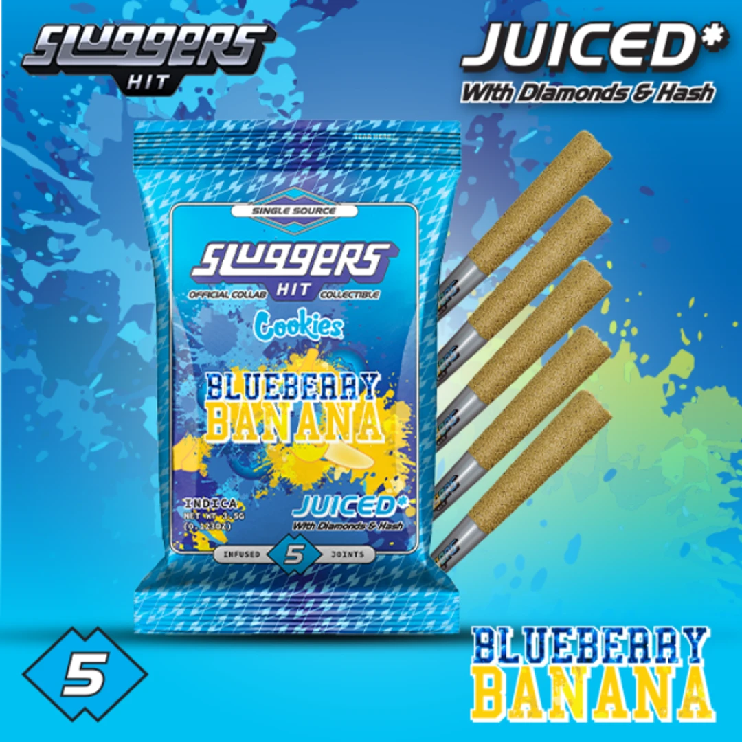 BLUEBERRY BANANA INFUSED PREROLLS 5 PACK 3.5G