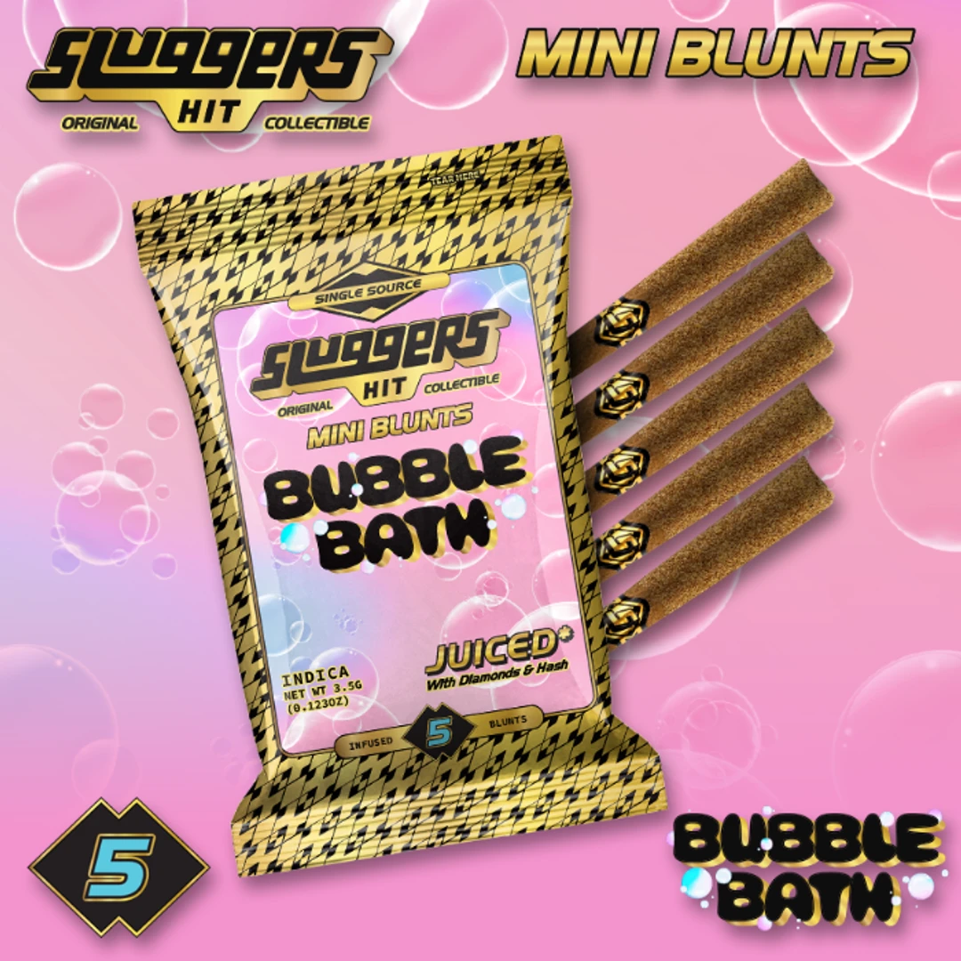 SLUGGERS - BUBBLE BATH MINI BLUNTS 5 PACK 3.5G