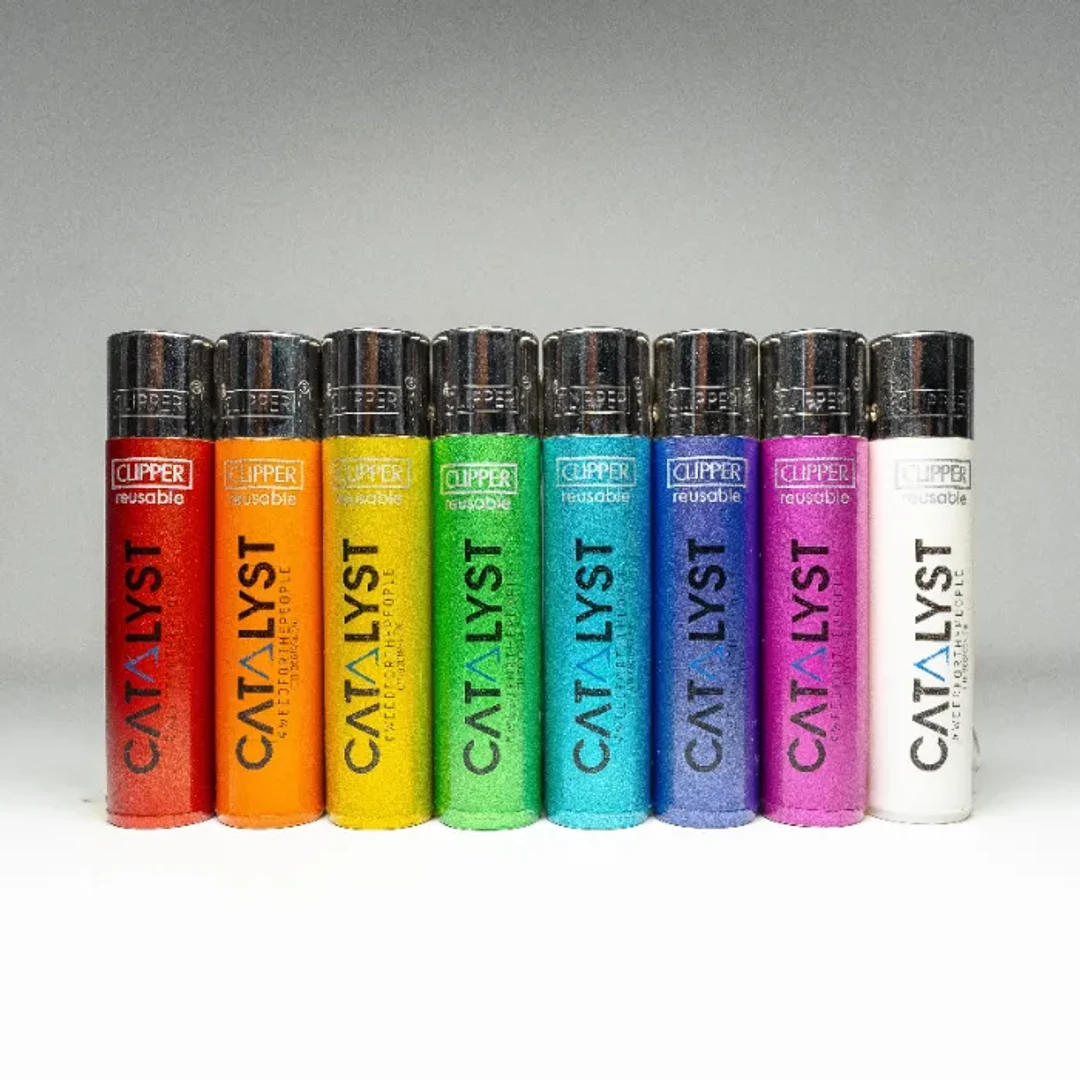 CATALYST CLIPPER LIGHTER (ASSORTED METALLIC) - ONE SIZE