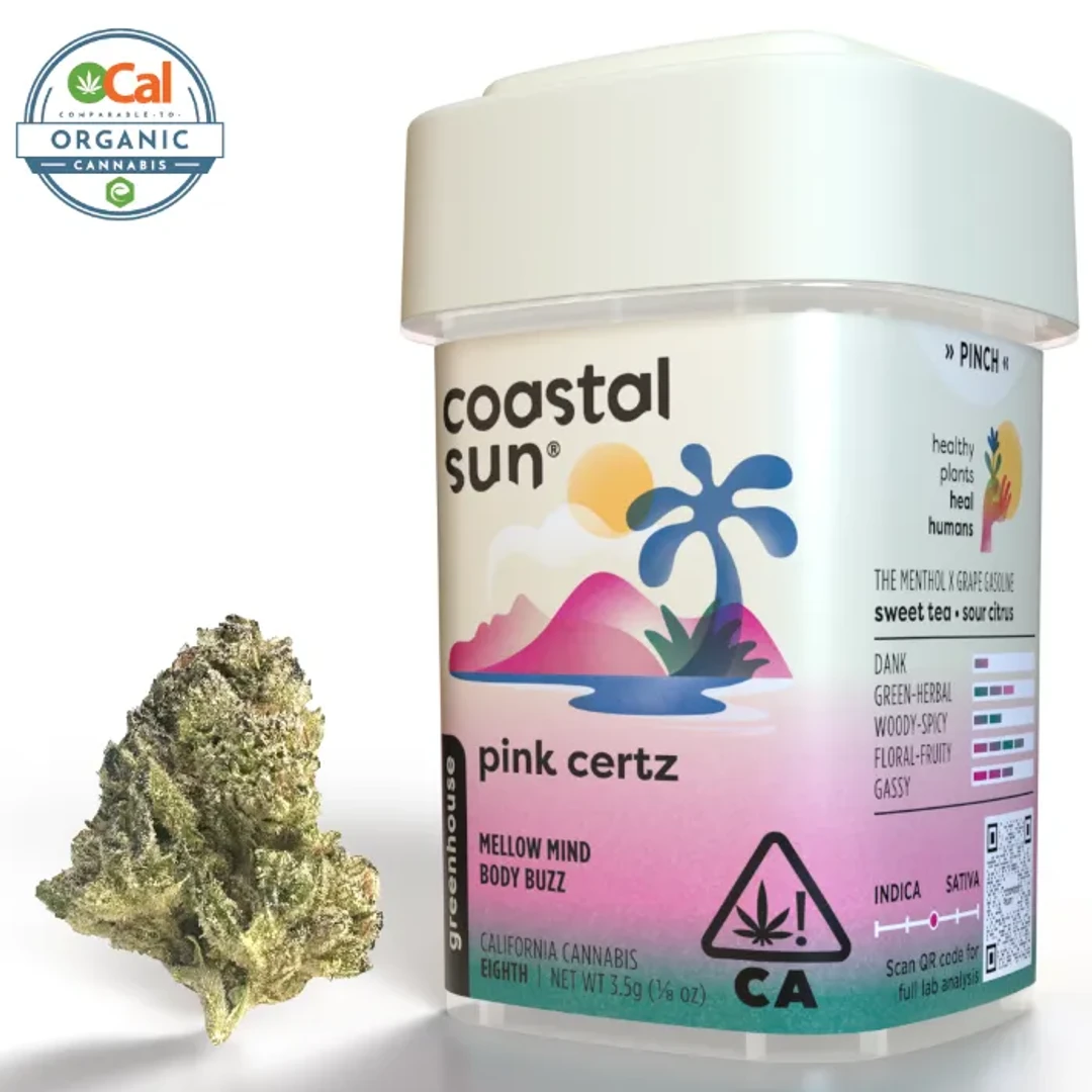 COASTAL SUN - PINK CERTZ 3.5G
