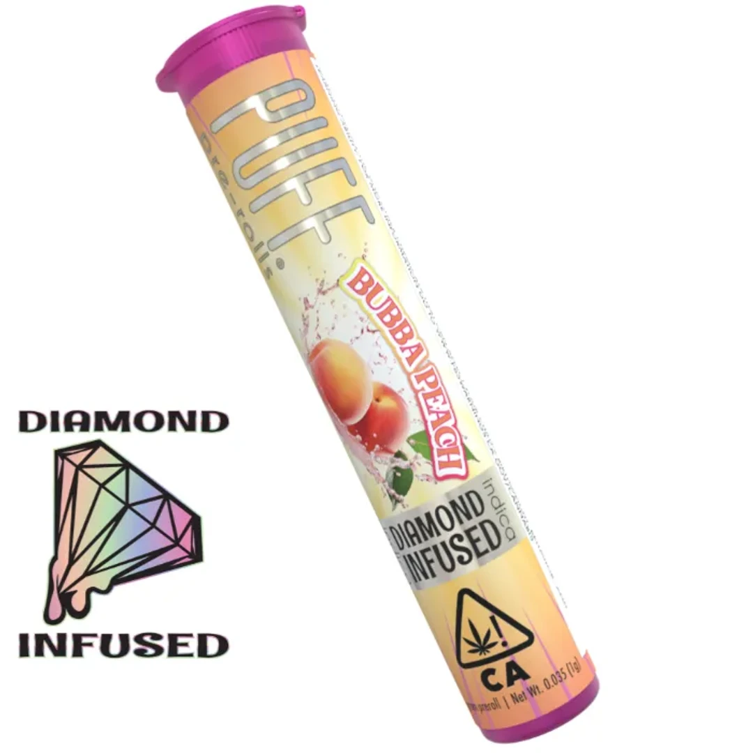 DIAMOND INFUSED PREROLL [1G] BUBBA PEACH - 1 G product image