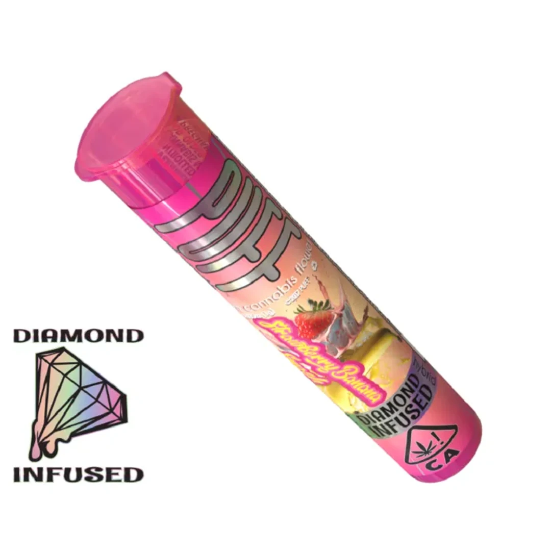 DIAMOND INFUSED PREROLL [1G] STRAWBERRY BANANA SMASH - 1 G product image