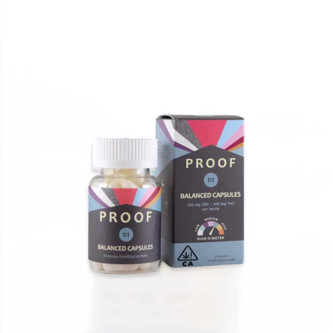CAPSULES 30PK [300MG] 1:1 THC:CBD BALANCED product image