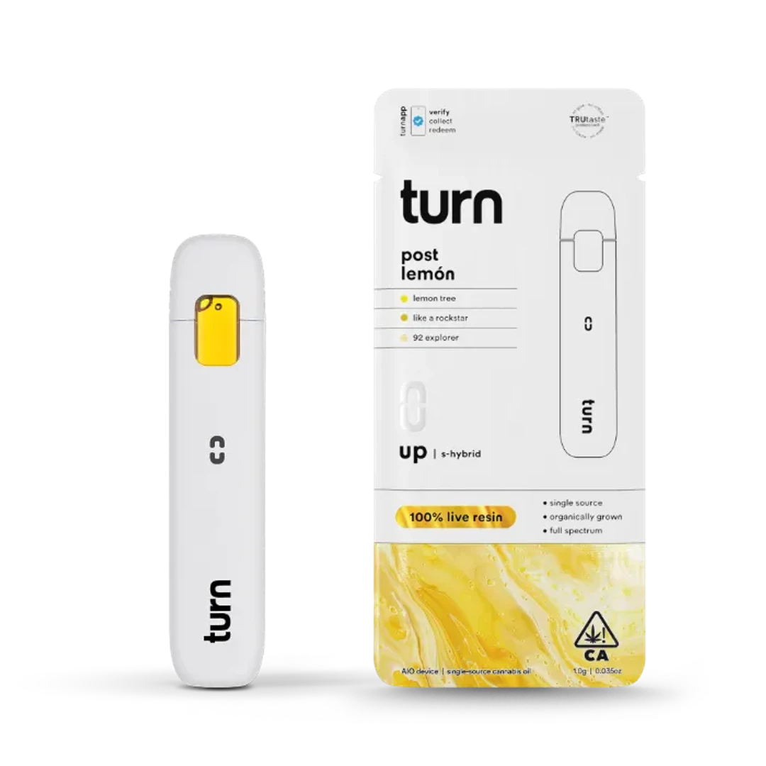 TURN UP LIVE RESIN READY TO USE VAPORIZER [1G] POST LEMON - 1 G product image