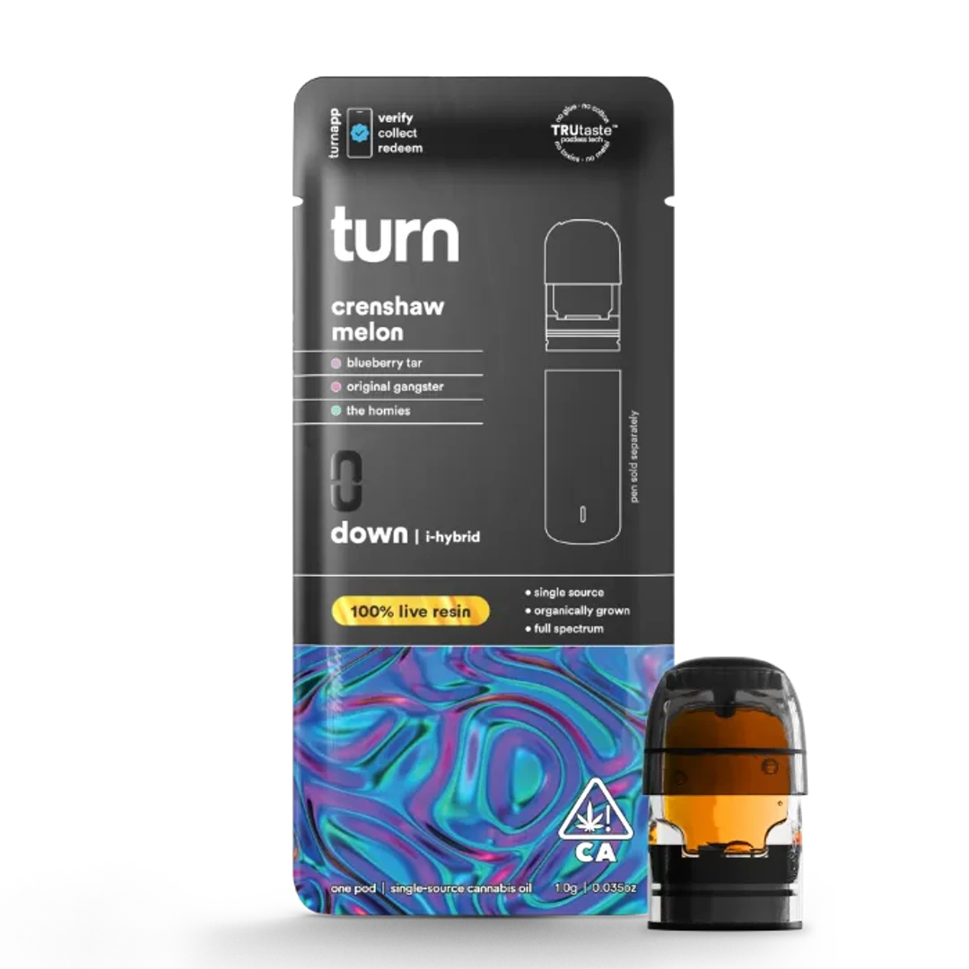 TURN DOWN LIVE RESIN POD [1G] CRENSHAW MELON - 1 G product image