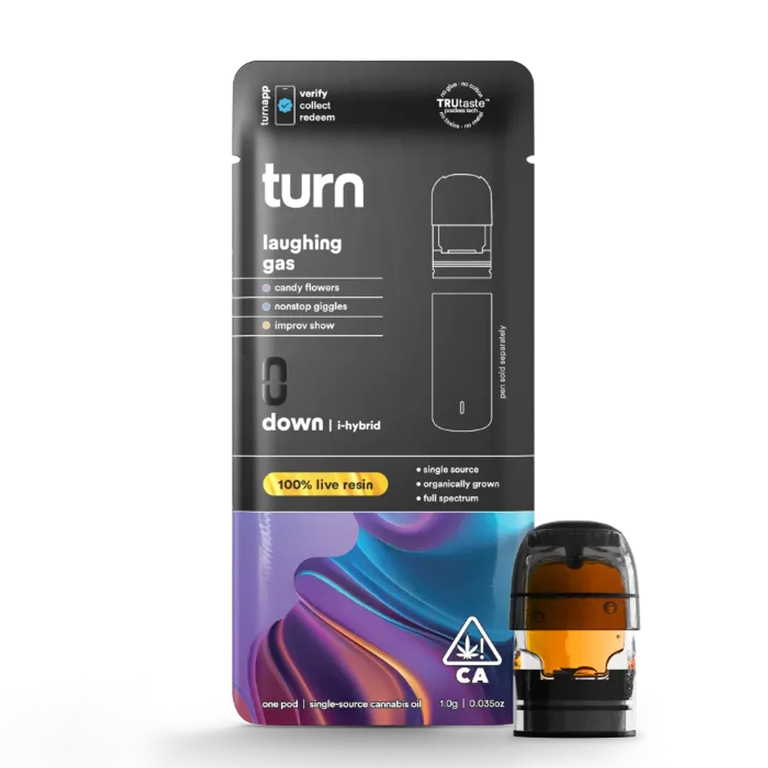 TURN DOWN LIVE RESIN POD [1G] LAUGHING GAS - 1 G product image