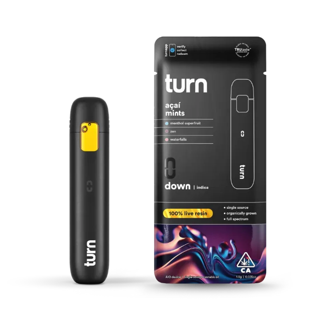 TURN DOWN LIVE RESIN READY TO USE VAPORIZER [1G] ACAI MINTZ - 1 G product image