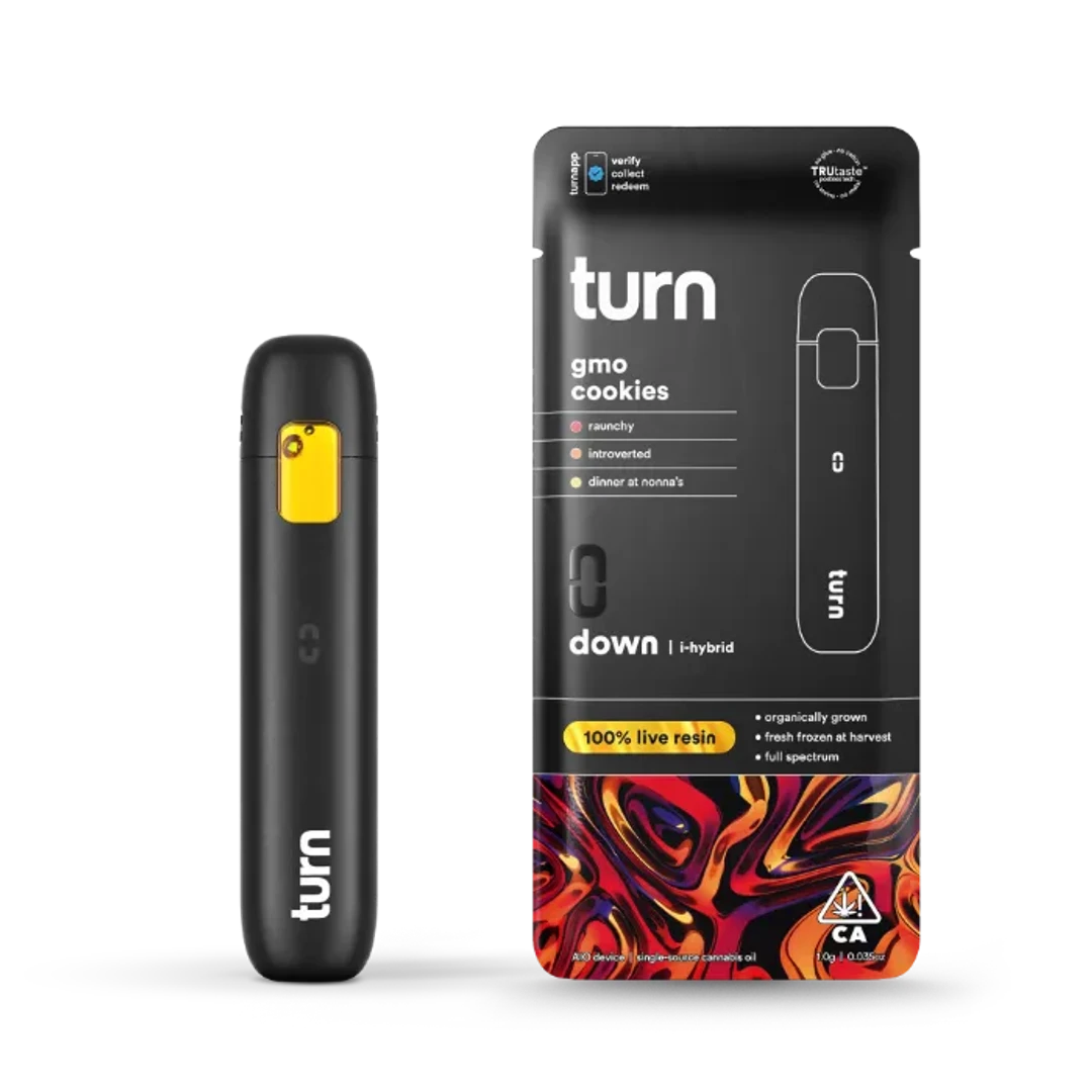 TURN DOWN LIVE RESIN READY TO USE VAPORIZER [1G] GMO COOKIES - 1 G