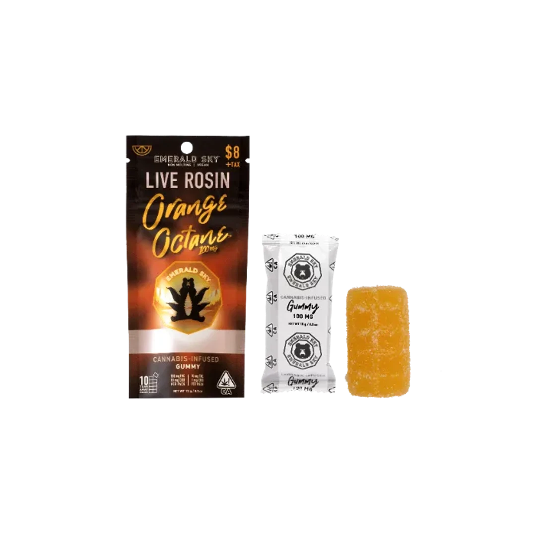 ROSIN GUMMY SINGLE [100MG] ORANGE OCTANE - 100 MG product image