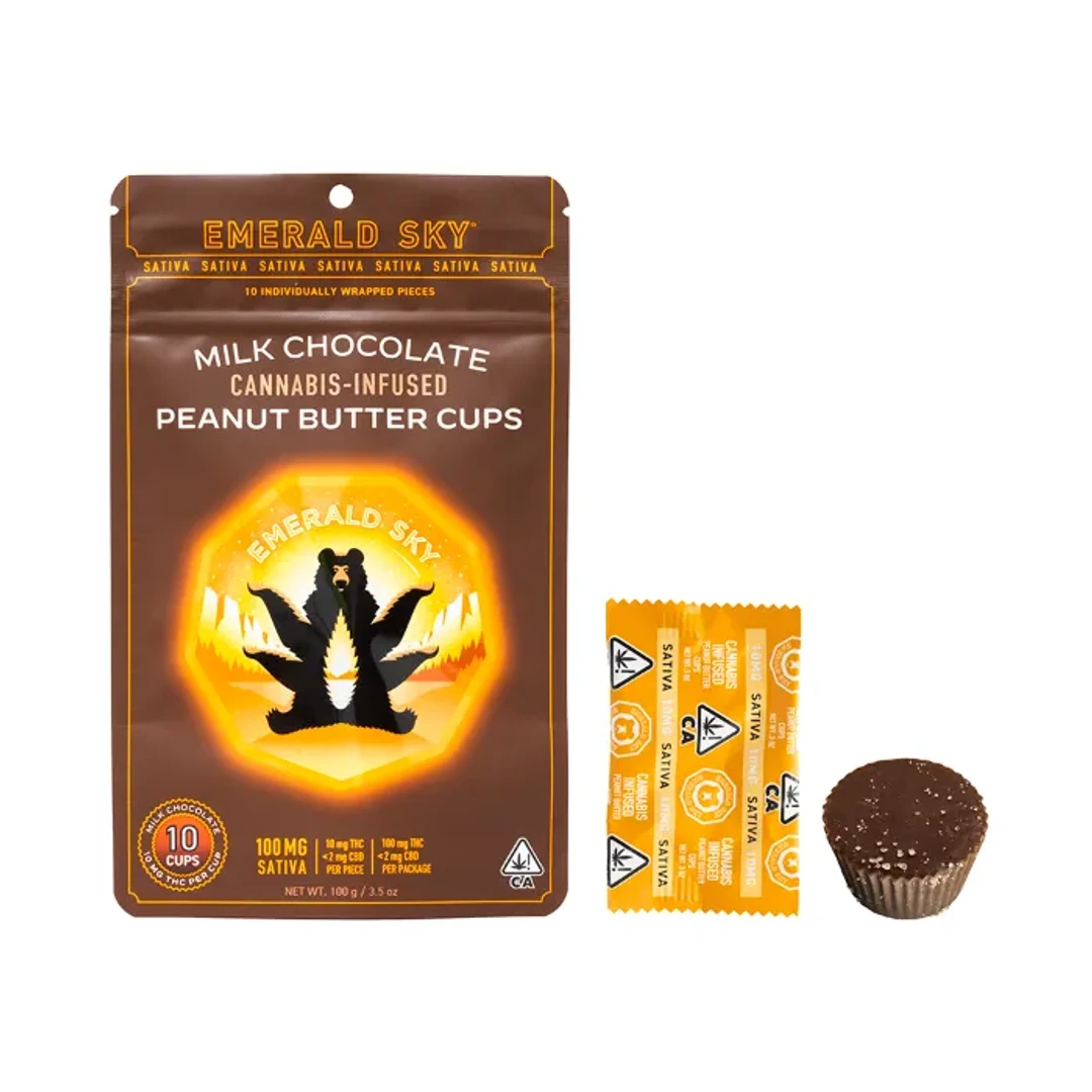 PEANUT BUTTER CUPS 10PK [100MG] SATIVA product image