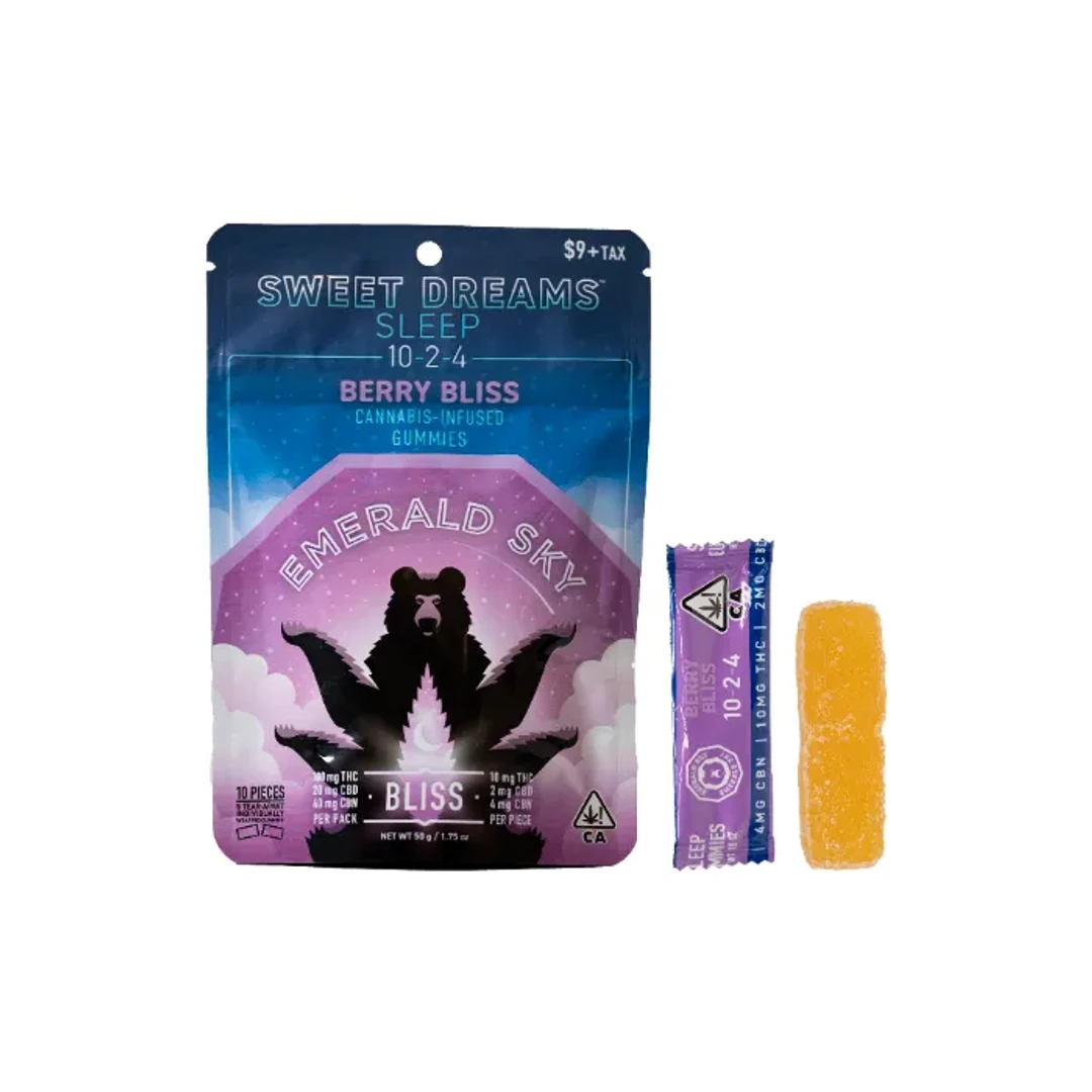 SWEET DREAMS GUMMIES 5PK [100MG] 10:2:4 THC:CBD BERRY BLISS INDICA - 100 MG - 5 PACK product image