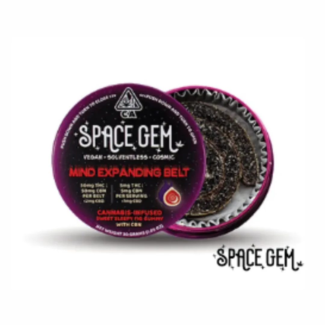 SPACE GEM - SLEEPY FIG 1:1 THC:CBN SOLVENTLESS GUMMY BELTS 50MG